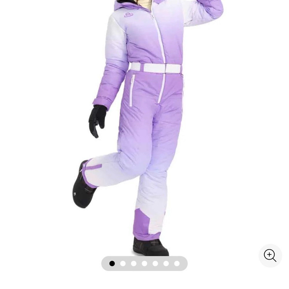 Tipsy Elves Purple and White Ombré Snow suit, lilac, ski or snowboard. NWT